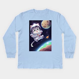 Astro Cat III Kids Long Sleeve T-Shirt